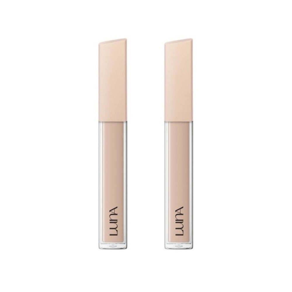 Luna Long Lasting Tip Concealer Fixing-Fit No.2 Natural Beige 7.5g*2Pcs