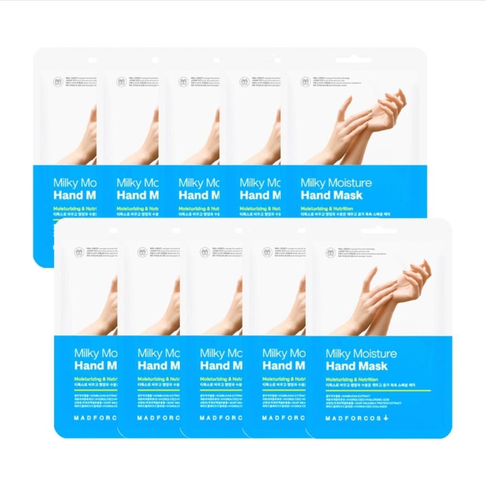 MADFORCOS Milky Moisture Hand Mask Pack 2ea*10Pcs