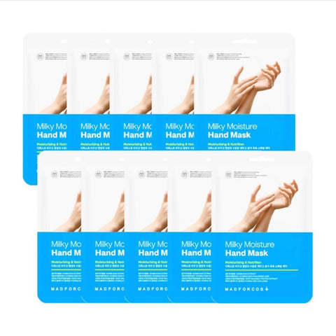 MADFORCOS Milky Moisture Hand Mask Pack 2ea*10Pcs