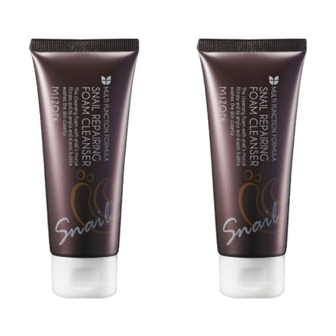 MIZON Snail Repairing Foam Cleanser 62g*2Pcs