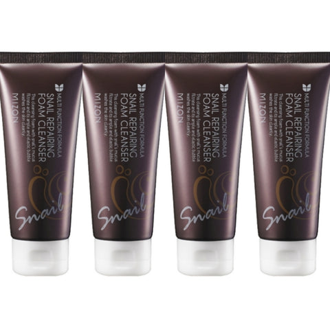 MIZON Snail Repairing Foam Cleanser 62g*4Pcs