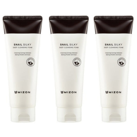 MIZON Snail Silky Deep Cleansing Foam 150ml*3Pcs