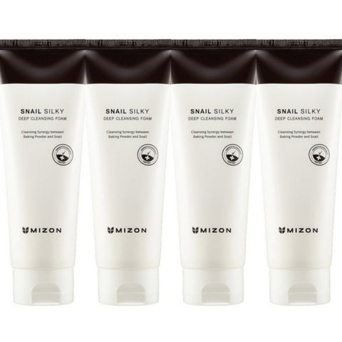 MIZON Snail Silky Deep Cleansing Foam 150ml*4Pcs