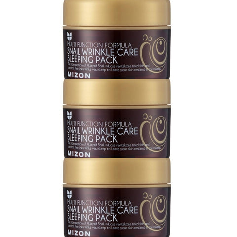 MIZON Snail Wrinkle Care Sleeping Pack 76g*3Pcs