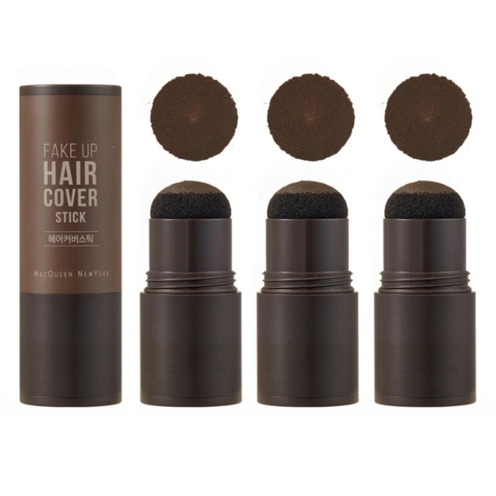 MQNY Fake Up Hair Cover Stick No.2 Dark Brown 2.5g*3Pcs