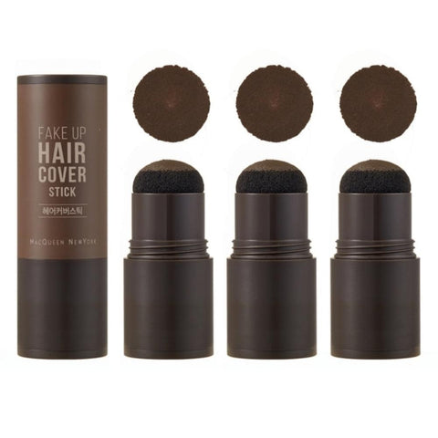 MQNY Fake Up Hair Cover Stick No.2 Dark Brown 2.5g*3Pcs