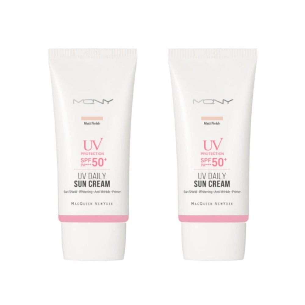 MQNY UV Daily Matt Finish Sun Cream SPF50+ PA+++ 50g*2Pcs