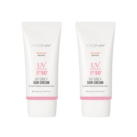 MQNY UV Daily Matt Finish Sun Cream SPF50+ PA+++ 50g*2Pcs