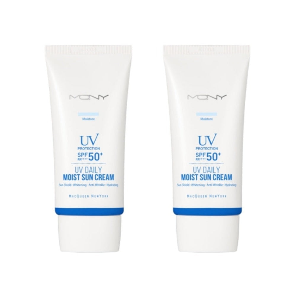 MQNY UV Daily Moist Sun Cream SPF50+ PA+++ 50g*2Pcs