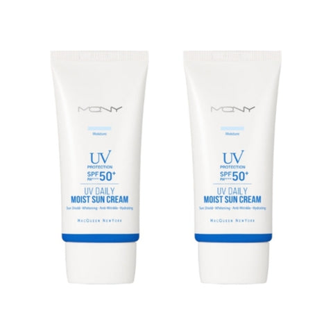 MQNY UV Daily Moist Sun Cream SPF50+ PA+++ 50g*2Pcs