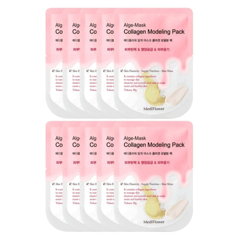 Medi Flower Alge-Mask Collagen Modeling Pack 28g*10Pcs