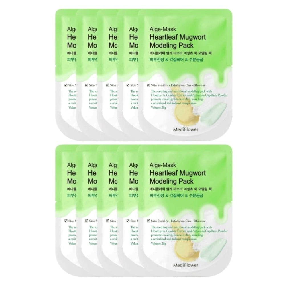 Medi Flower Alge-Mask Heartleaf Modeling Pack 28g*10Pcs