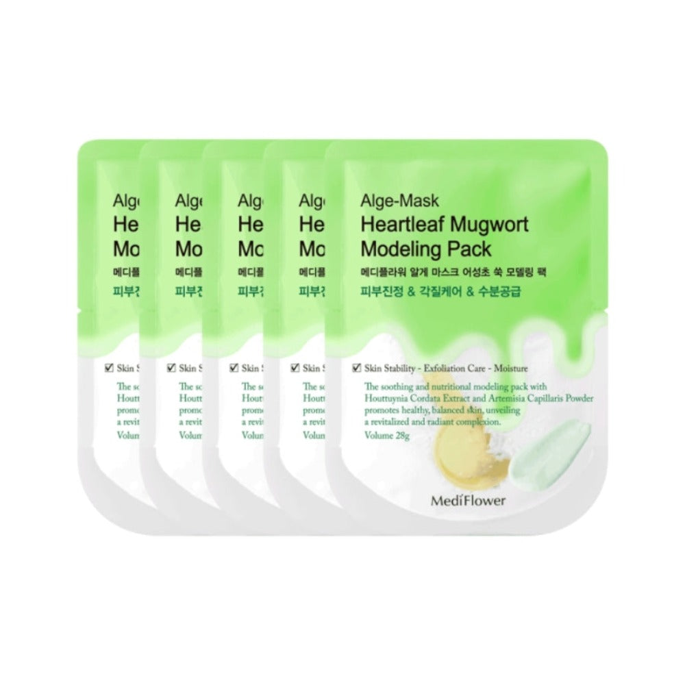 Medi Flower Alge-Mask Heartleaf Modeling Pack 28g*5Pcs
