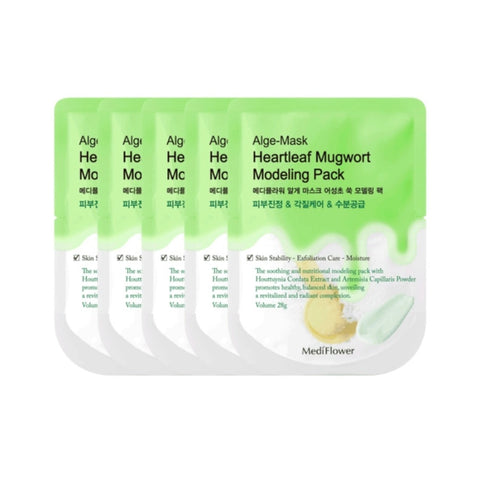 Medi Flower Alge-Mask Heartleaf Modeling Pack 28g*5Pcs
