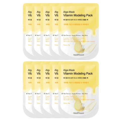Medi Flower Alge-Mask Vitamin Modeling Pack 28g*10Pcs