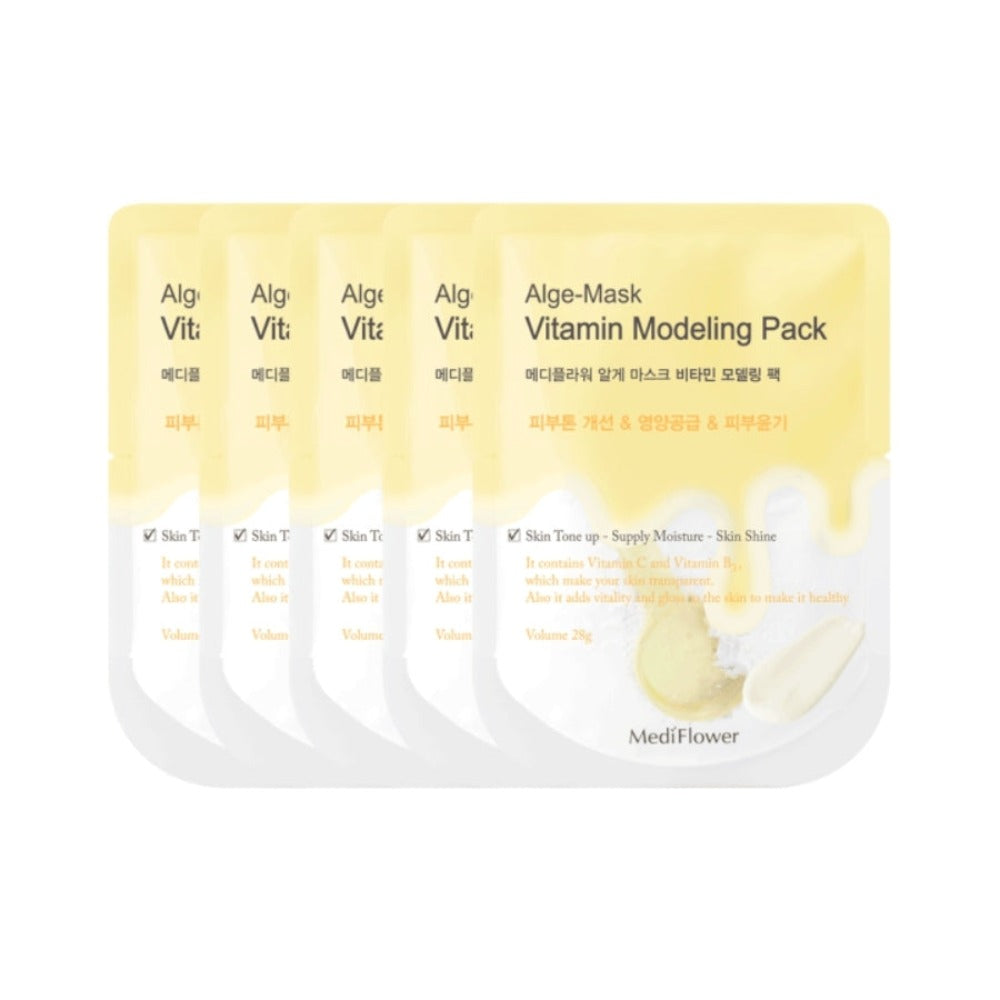 Medi Flower Alge-Mask Vitamin Modeling Pack 28g*5Pcs