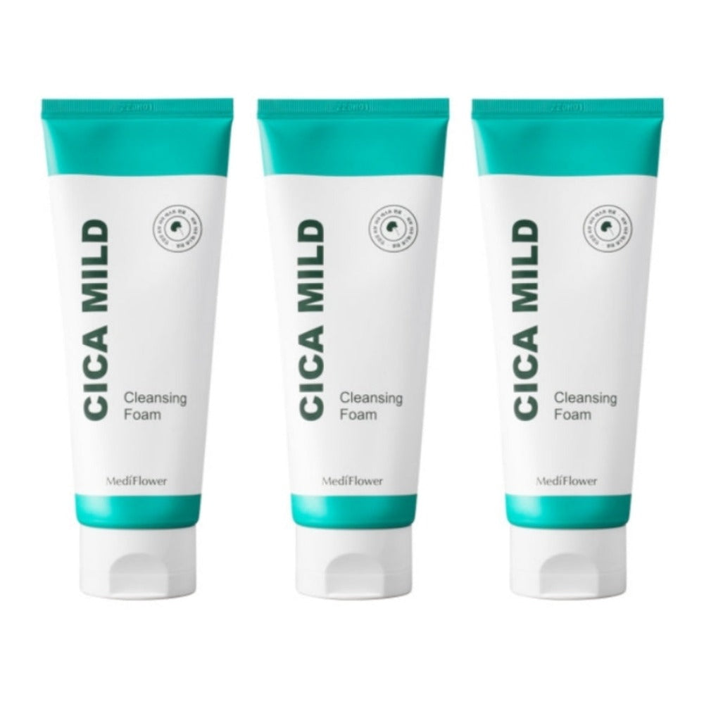 Medi Flower Cica Mild Cleansing Foam 150ml*3Pcs