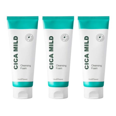 Medi Flower Cica Mild Cleansing Foam 150ml*3Pcs