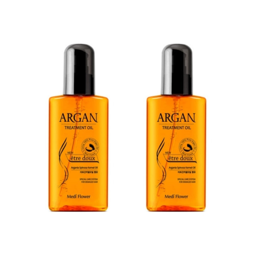 Medi Flower Etre Doux Argan Treatment Hair Oil 140ml*2Pcs