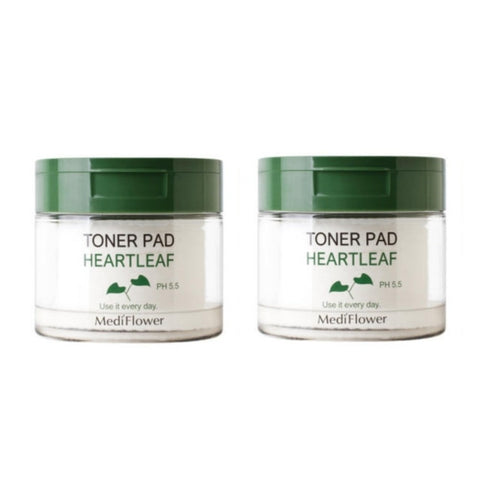 Medi Flower Heartleaf Toner Pad 60ea 180ml*2Pcs