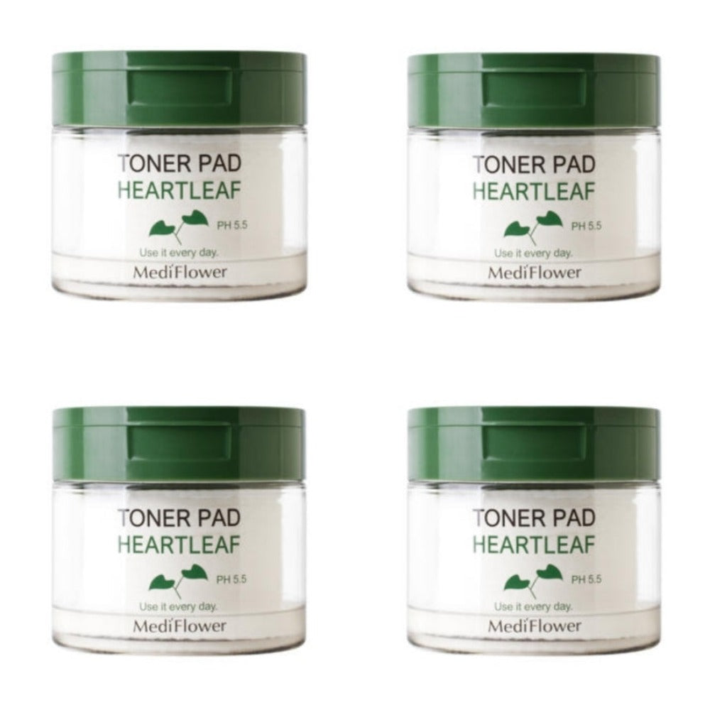 Medi Flower Heartleaf Toner Pad 60ea 180ml*4Pcs