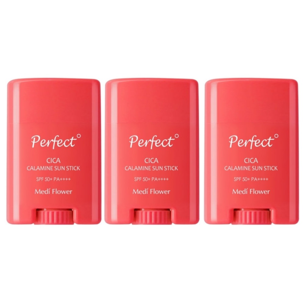 Medi Flower Perfect CICA Calamine Sun Stick SPF50+ PA++++ 20g*3Pcs