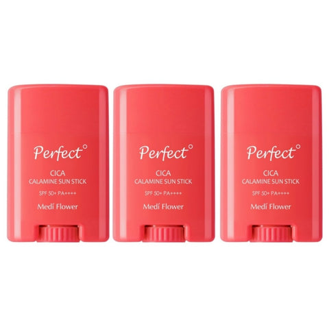 Medi Flower Perfect CICA Calamine Sun Stick SPF50+ PA++++ 20g*3Pcs