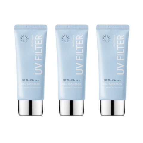 Medi Flower UV Filter Mild Sun Cream SPF50+ PA++++ 50ml*3Pcs