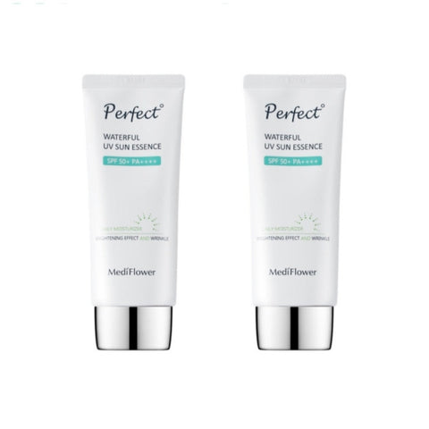 Medi Flower Waterful UV Sun Essence SPF50+ PA++++ 50ml*2Pcs