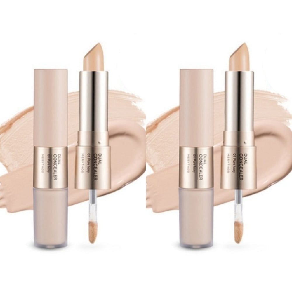 Merythod Dual Concealer 01 Pure Ivory SPF27 PA++ 4g + 4.5g X 2Pcs