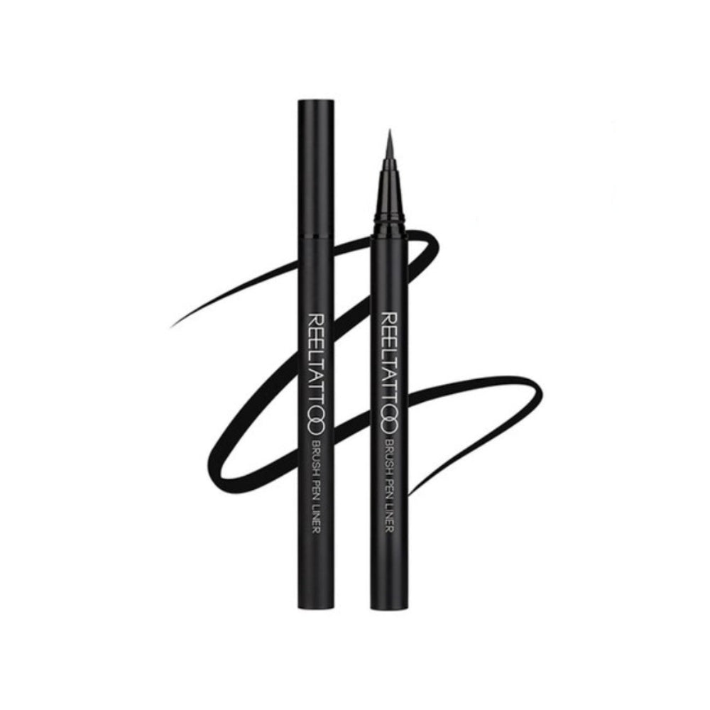 Merythod Reeltattoo Brush Pen Liner Matt Black 0.4g*2Pcs