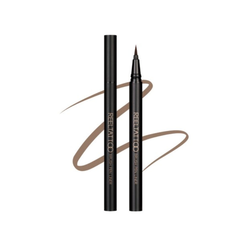Merythod Reeltattoo Brush Pen Liner Milk Brown 0.4g*2Pcs