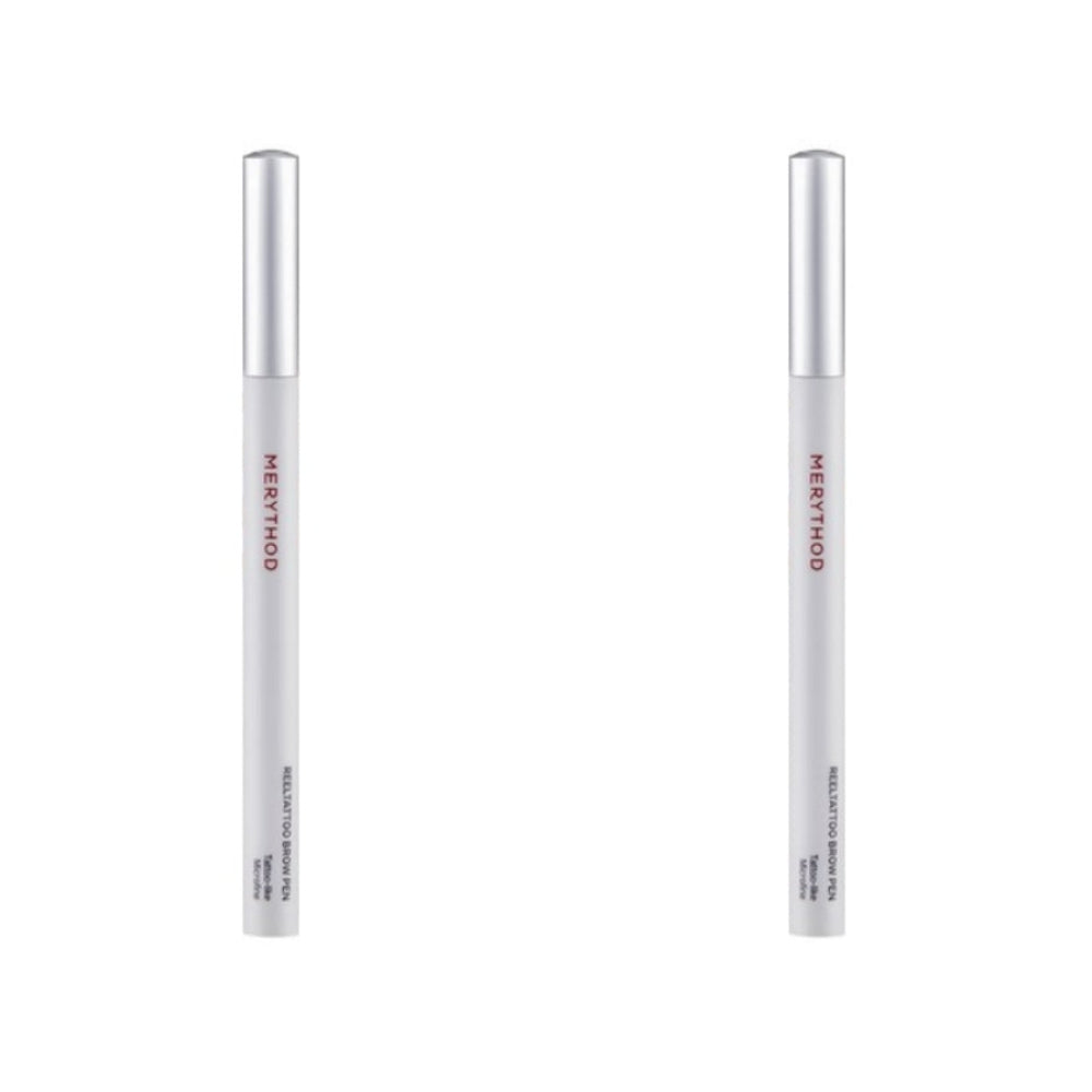 Merythod Reeltattoo Eyebrow Pen 02 Natural Brown 0.9g*2Pcs