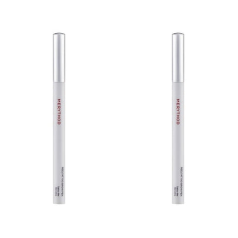Merythod Reeltattoo Eyebrow Pen 02 Natural Brown 0.9g*2Pcs