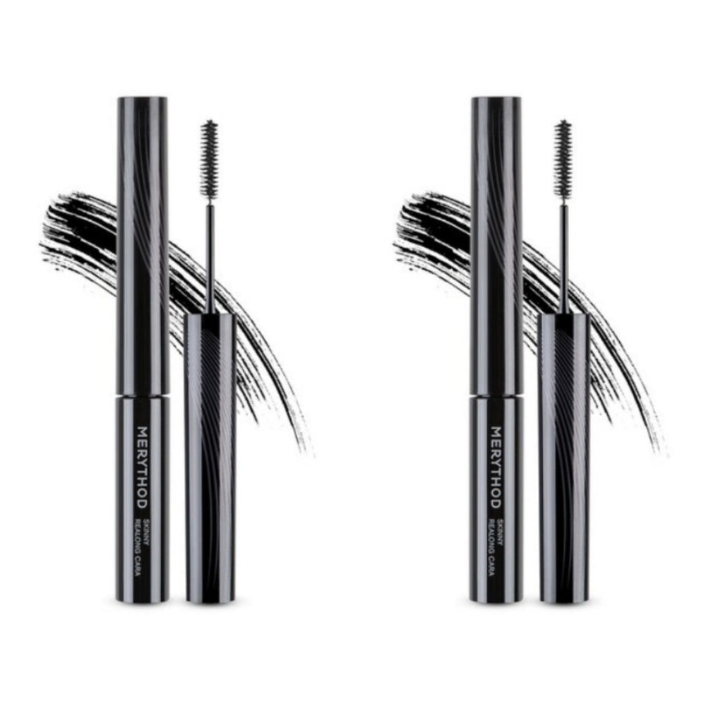 Merythod Skinny Realong Cara Mascara 01 Black 3.2g*2Pcs
