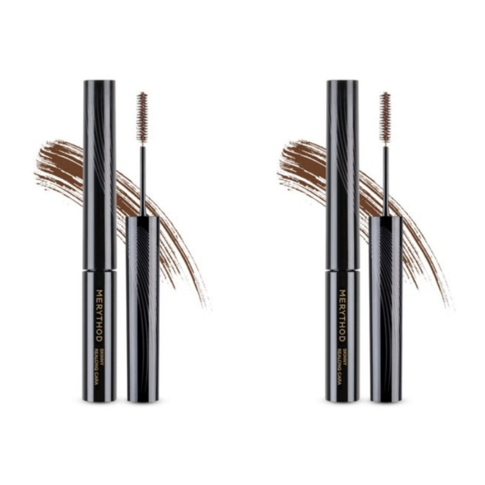 Merythod Skinny Realong Cara Mascara 02 Dark Brown 3.2g*2Pcs