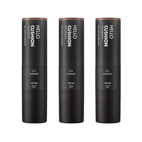 Mise En Scene Hello Cushion Hair Line Stick 6N Choco Brown 2.5g*3Pcs