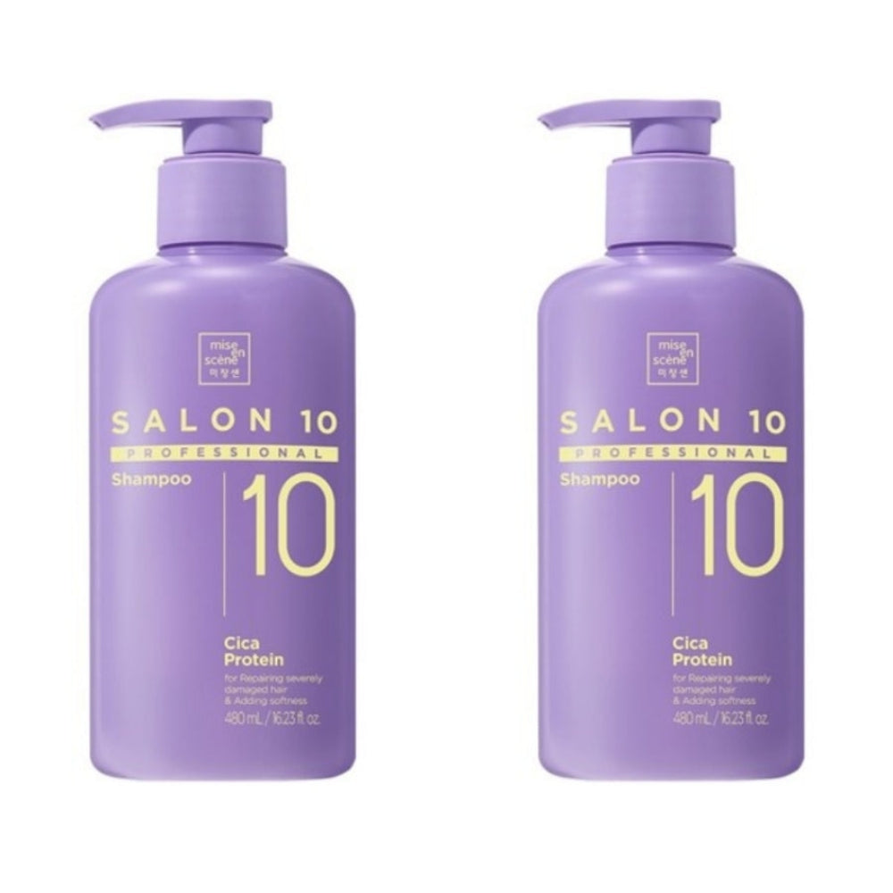 Mise En Scene Salon 10 Professional Cica Protein Shampoo 480ml*2Pcs