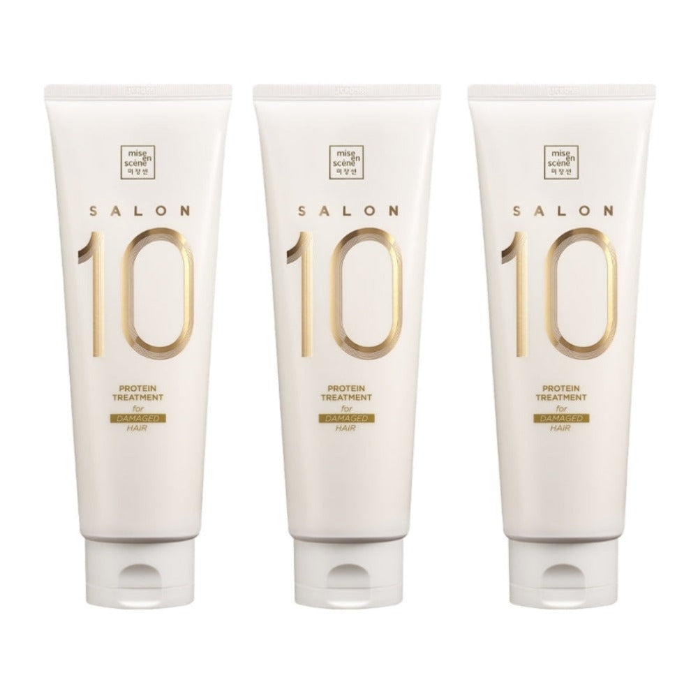 Mise En Scene Salon 10 Protein Hair Treatment for Damaged Hair 250ml*3Pcs