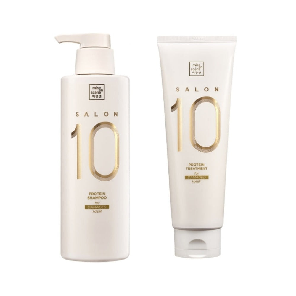Mise En Scene Salon 10 Protein Shampoo and Treatment Set for Damaged Hair