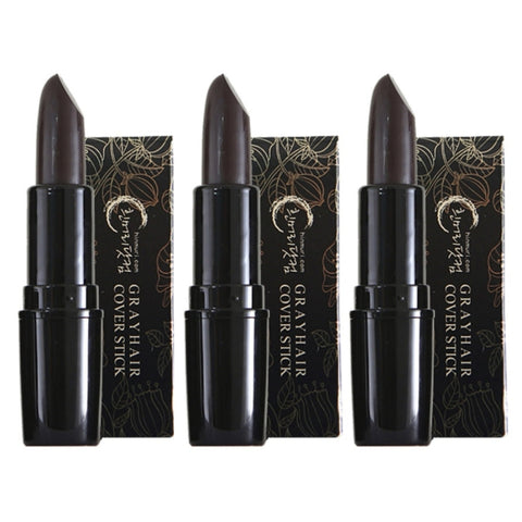 Moeta Gray Hair Cover Stick No.2 Dark Brown 3.5g*3Pcs