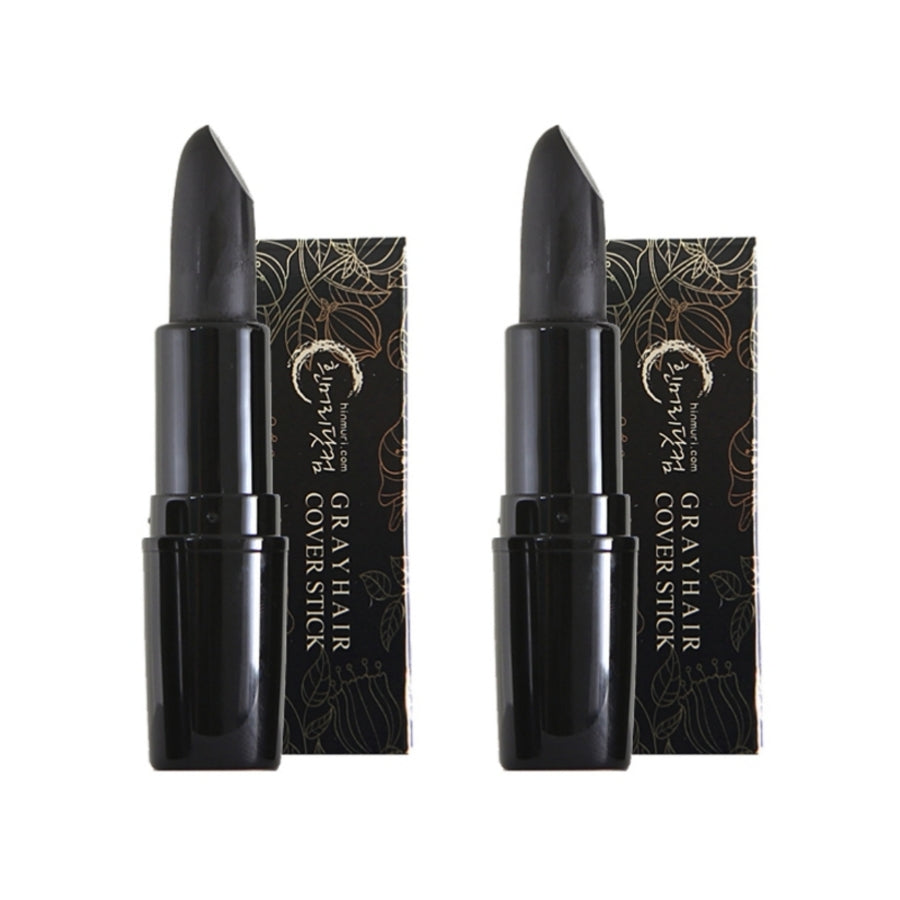 Moeta Gray Hair Cover Stick No.3 Black 3.5g*2Pcs