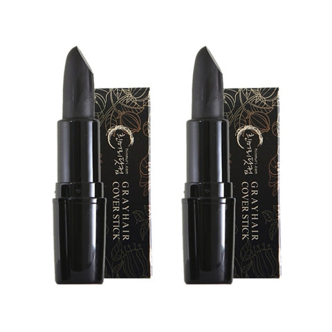 Moeta Gray Hair Cover Stick No.3 Black 3.5g*2Pcs