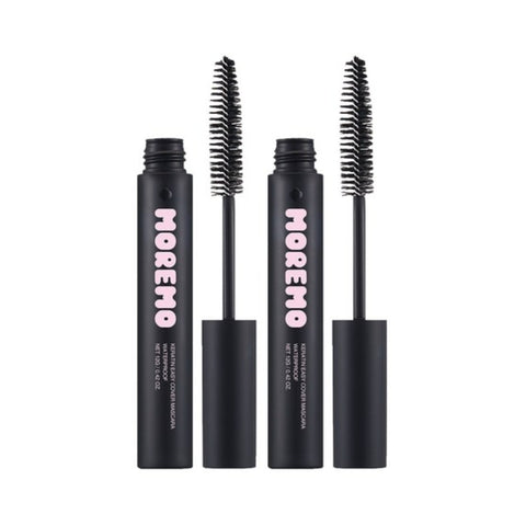 Moremo Keratin Easy Hair Cover Mascara No.1 Natural Black 12g*2Pcs