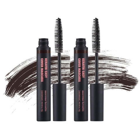 Moremo Keratin Easy Hair Cover Mascara No.2 Dark Brown 12g*2Pcs