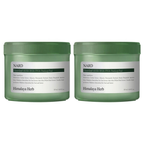 Nard Heartleaf AHA BHA PHA Peeling Pad 70ea 120ml*2Pcs