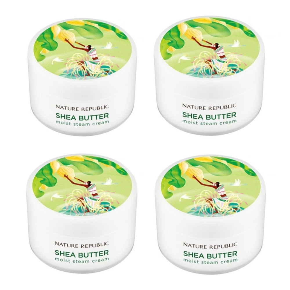 Nature Republic Shea Butter Moist Steam Cream 100ml*4Pcs