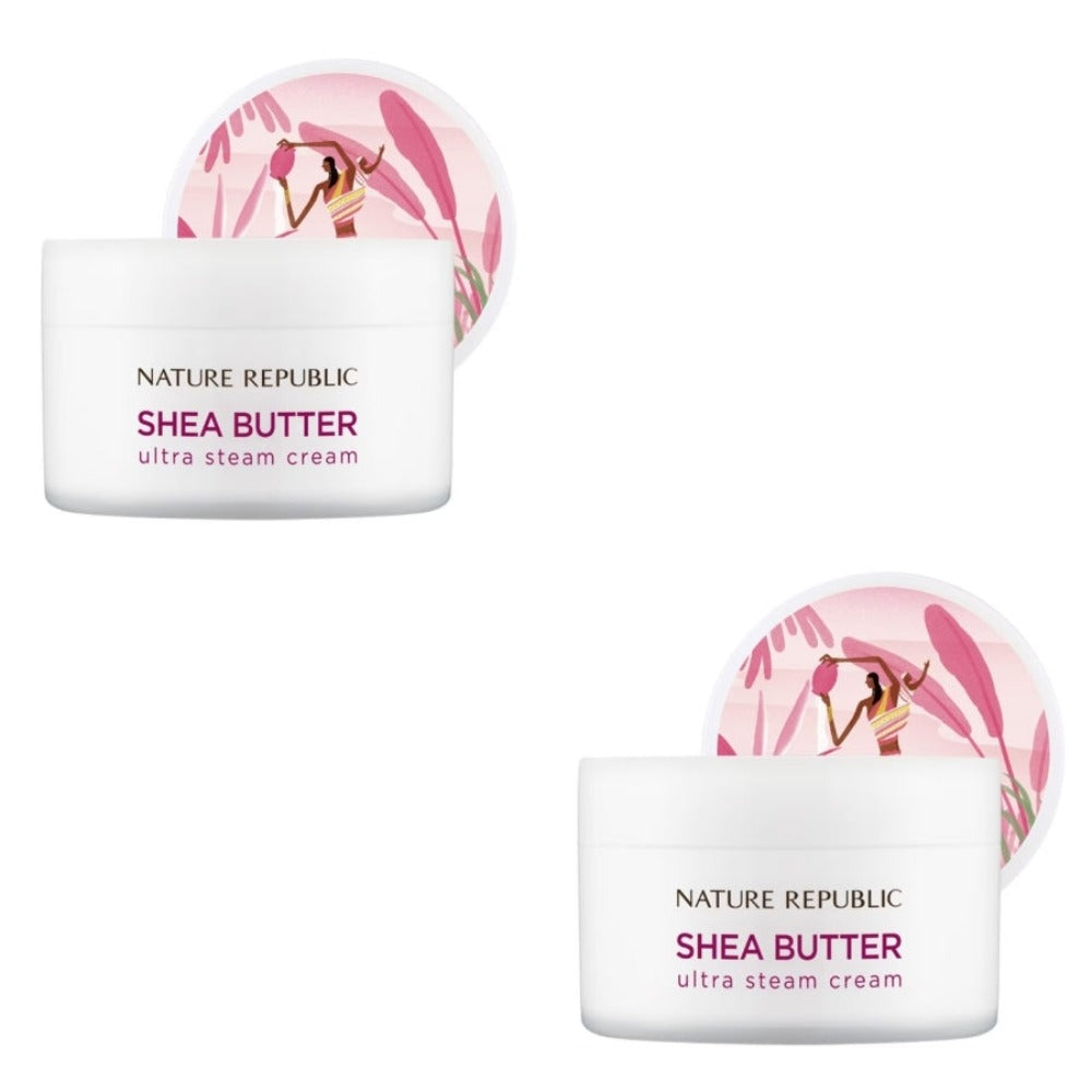 Nature Republic Shea Butter Ultra Steam Cream 100ml*2Pcs