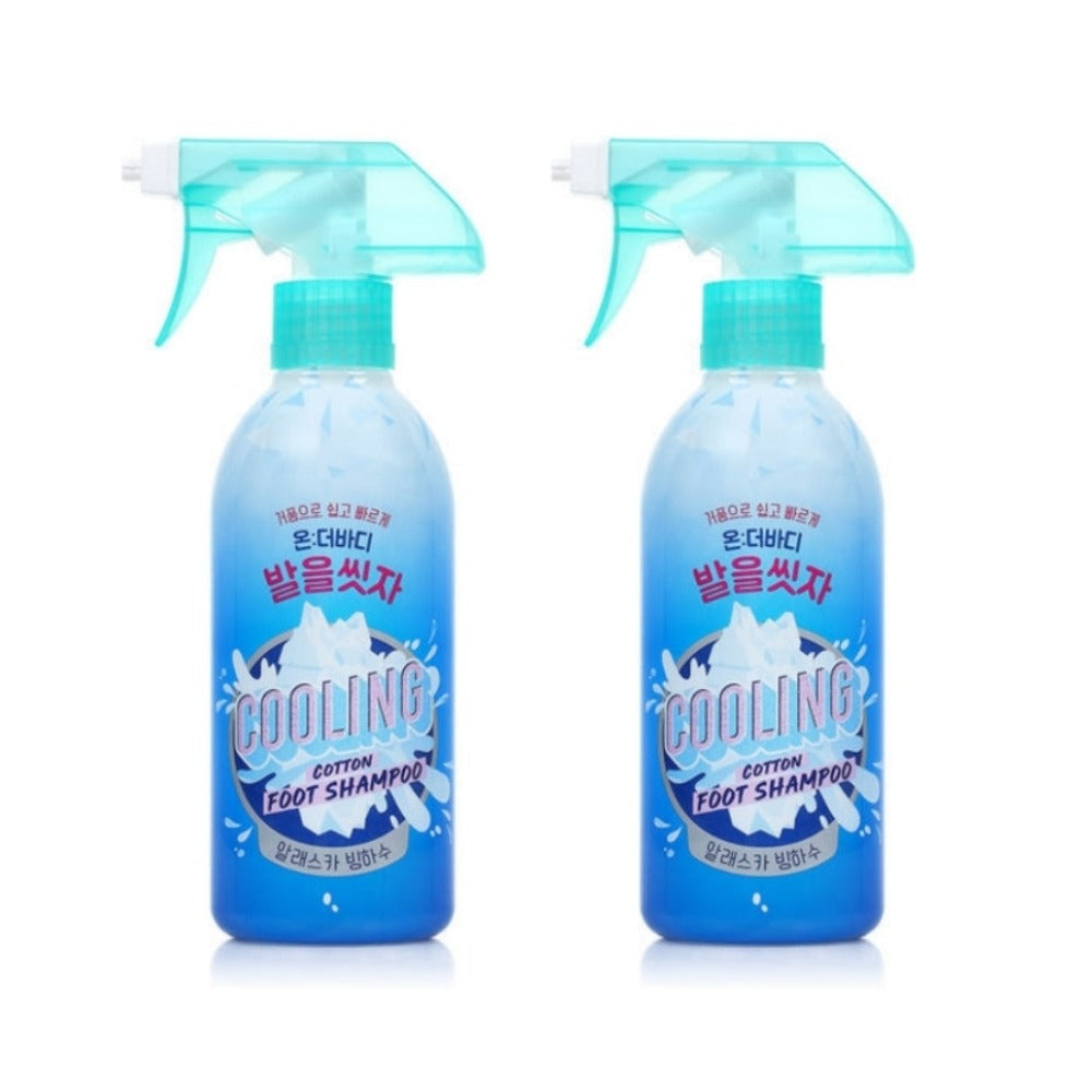 On the Body Cotton Foot Cooling Foot Shampoo 385ml*2Pcs