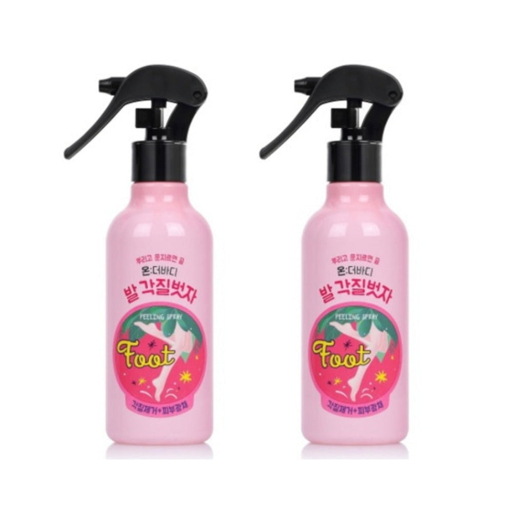 On the Body Cotton Foot Foot Peeling Spray 240ml*2Pcs